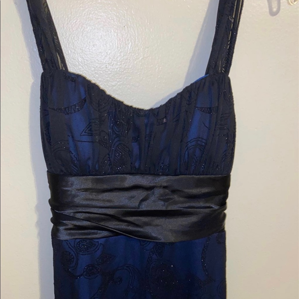 Gorgeous black and blue dress